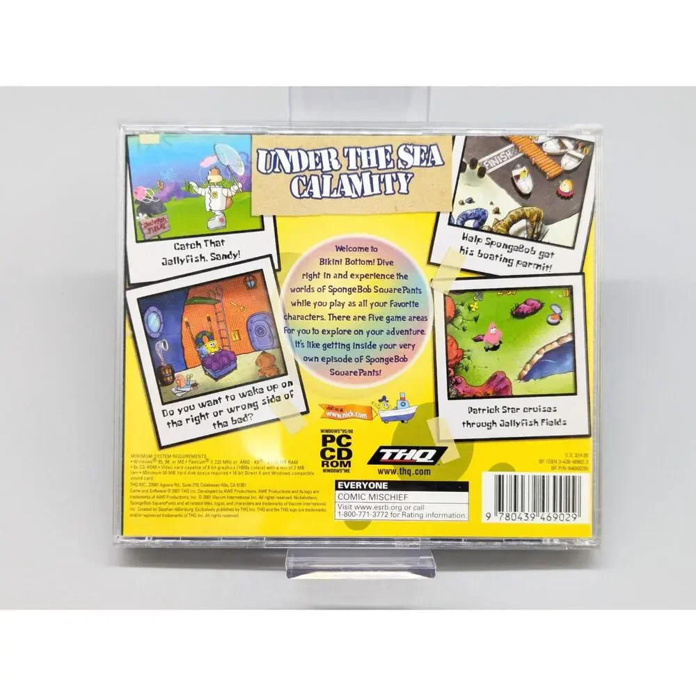 SpongeBob SquarePants Operation Krabby Patty PC Video Game 2001 Tested